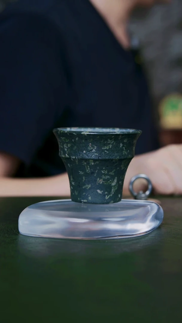 老师手工作品，梅花玉一物一拍