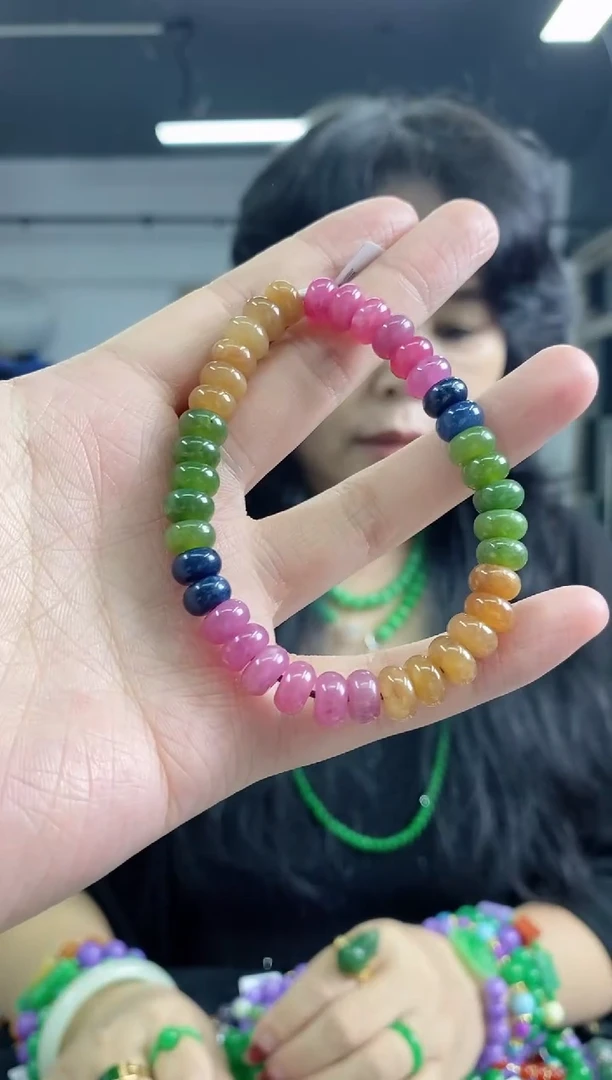 手串未镶嵌碧玺多样性发其一颜色微差