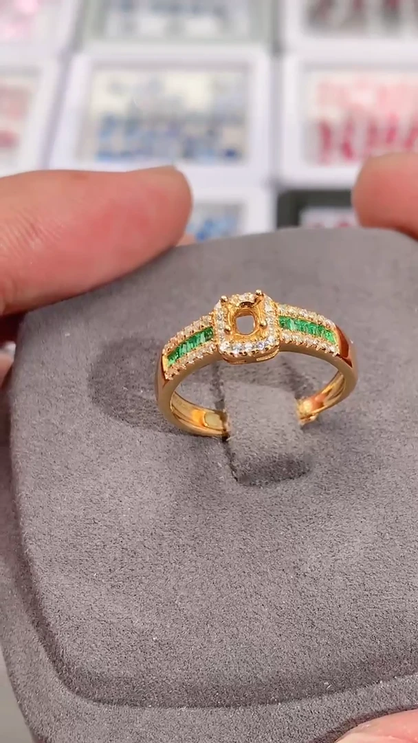 【闪购商品】红宝石戒指银S925镶嵌空托