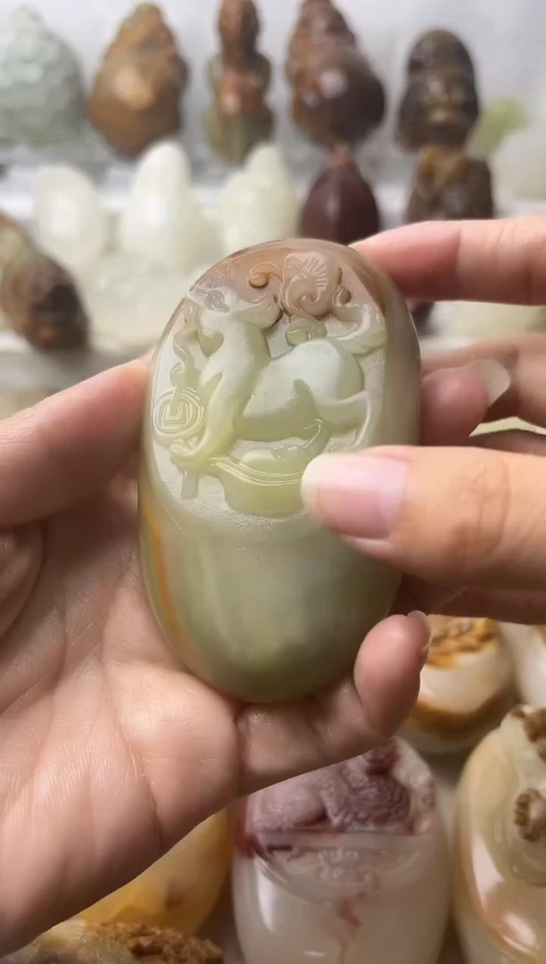 石材方解石棉纹正常不退换狗