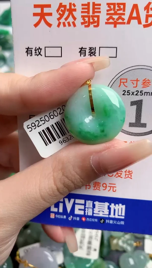 翡翠18K金镶嵌颈饰0583592353