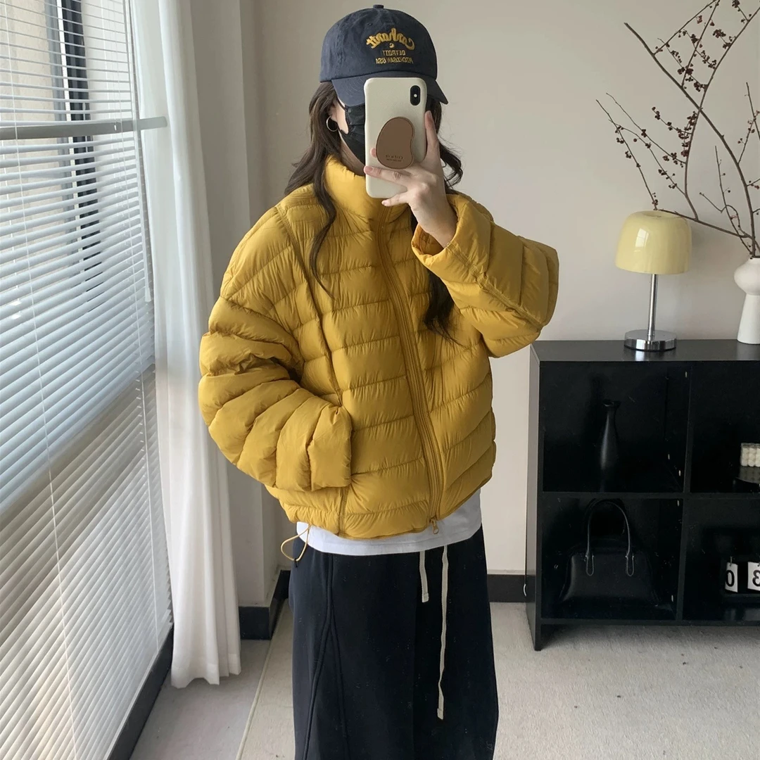 立领排骨/女装羽绒服/溯源码/新标90白鸭绒