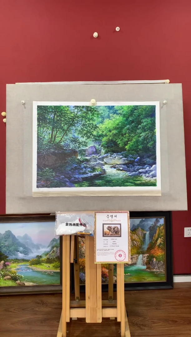 油画【40号】朝鲜原创手绘油画【功勋Ⅰ级画家丨孤品佳作】【顺丰包邮】
