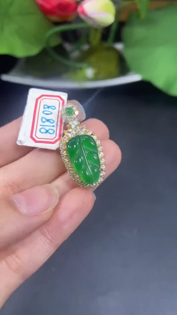 吊坠(赠链)未镶嵌翡翠翡翠吊坠5