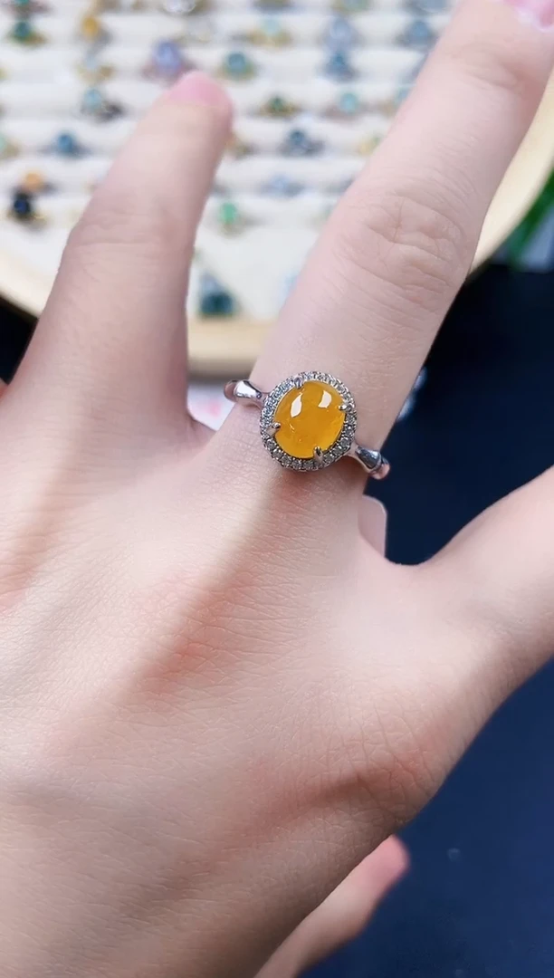 【闪购商品】翡翠戒指银S925镶嵌45225251