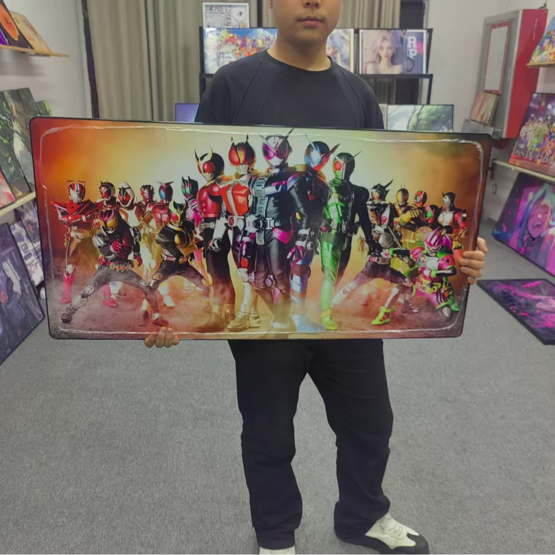 假面骑士电竞房挂画男生卧室房间床头装饰画儿童房男孩子动漫壁画