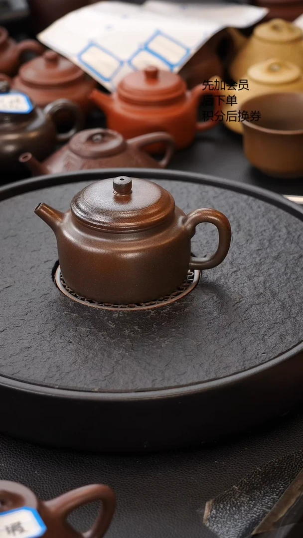 茶壶紫砂小**风柴烧紫泥德中 190cc