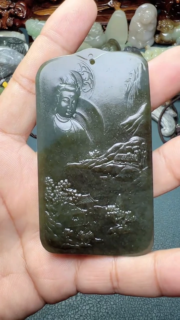 未镶嵌和田玉挂件-