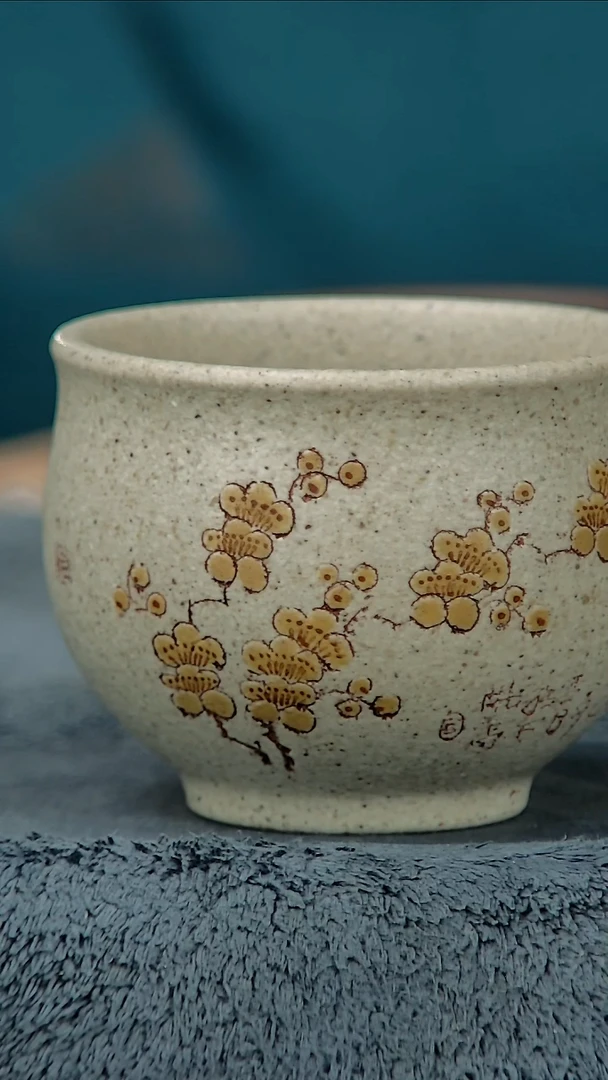 茶壶紫砂白玉段杯子100