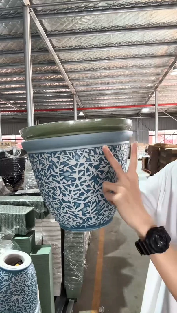 微瑕13.9寸藤蔓盆两只装混色