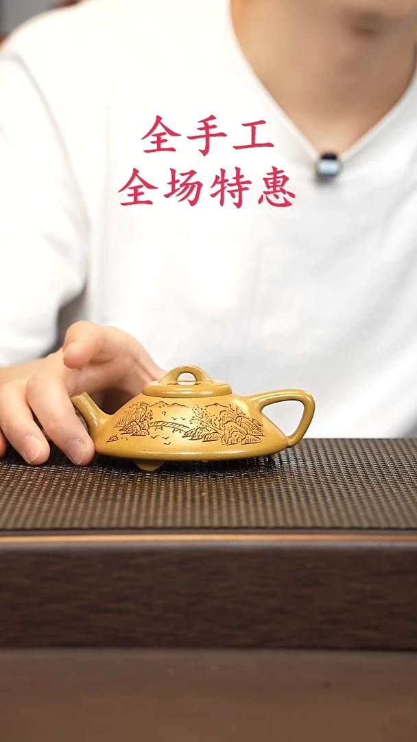 茶壶紫砂三*源头精品手工作品2379