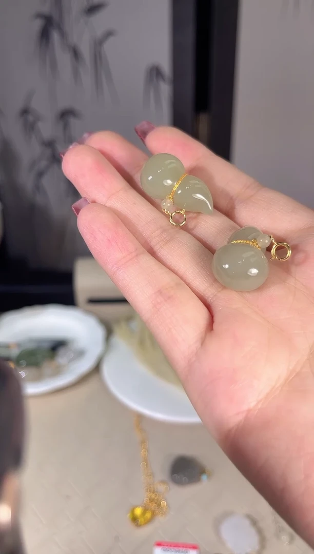 和田玉银S925镶嵌吊坠(不含链)多样性发货其一孤品默认微瑕