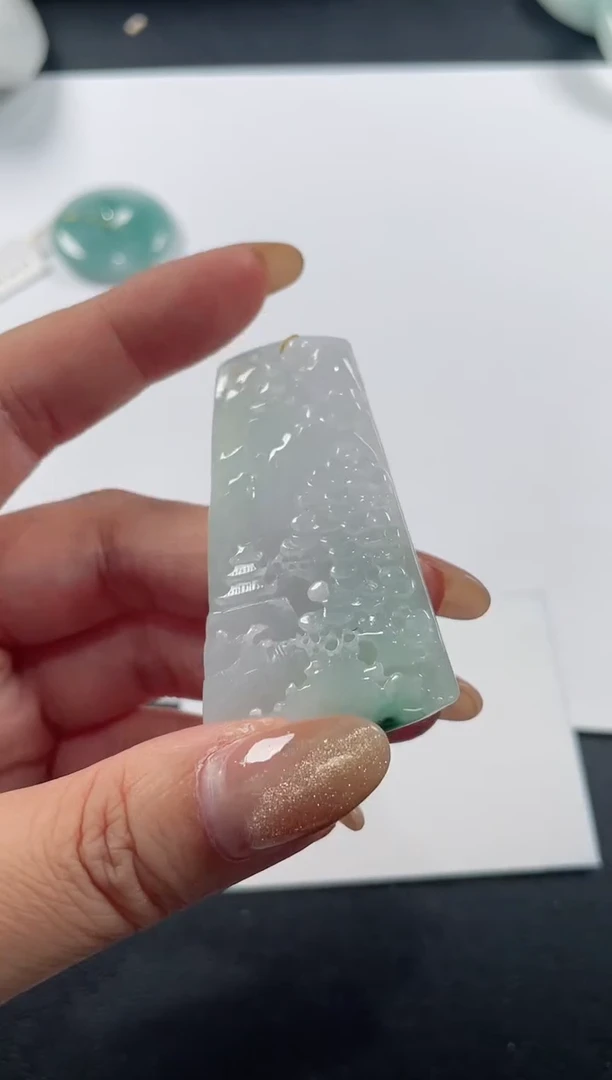 颈饰未镶嵌翡翠基地发货H 3865 山水