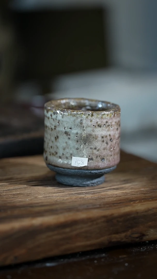 浪鬼柴烧瑞**装釉绘杯