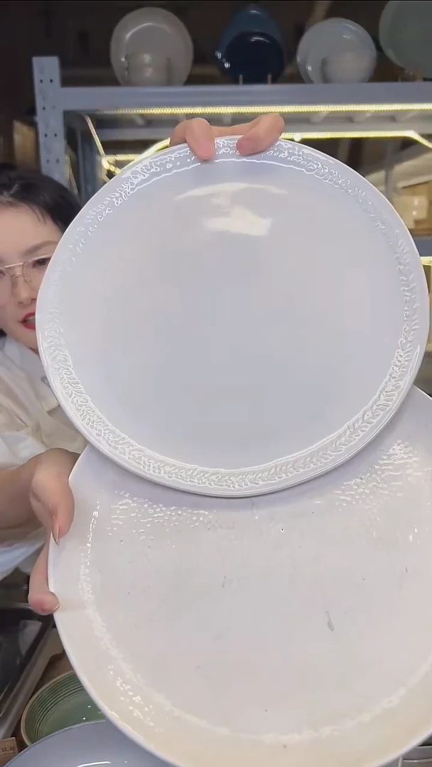 瓷177外贸尾货高温釉下彩陶瓷餐具默认微瑕