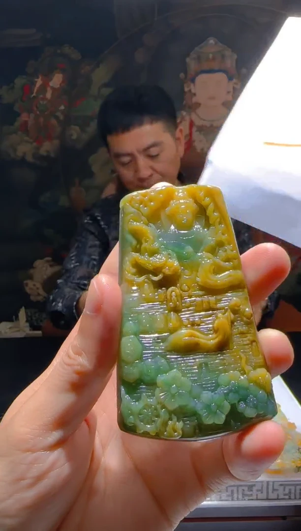 【闪购商品】定制翡翠未镶嵌L-@@QJSX309064