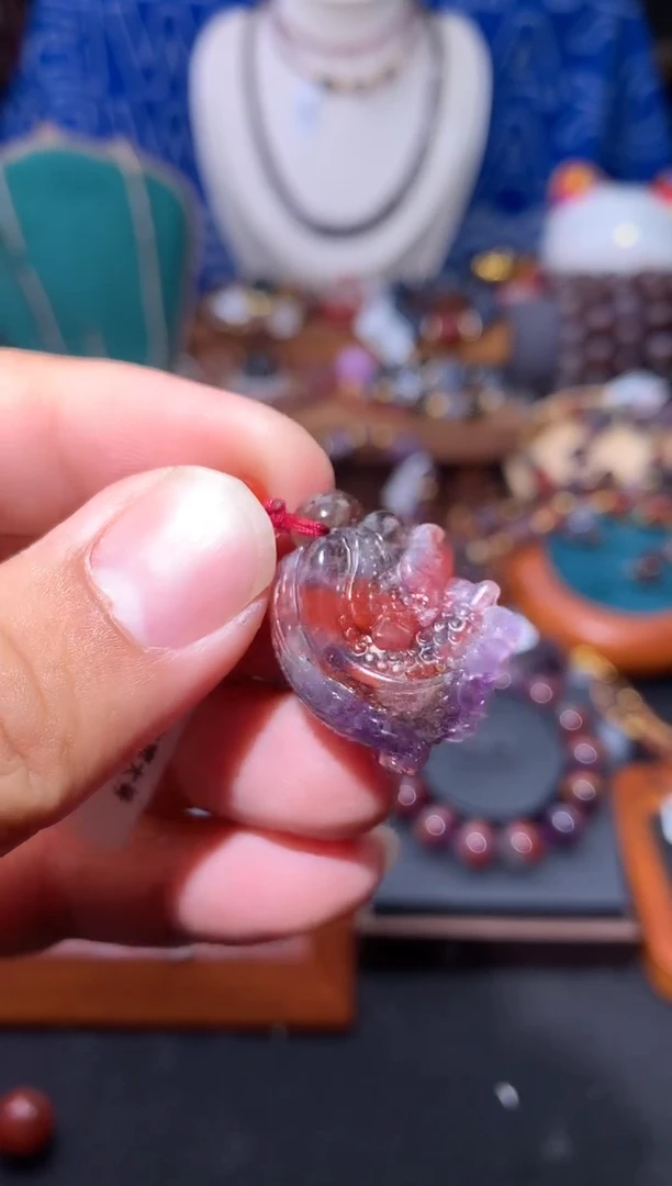 未镶嵌珠宝半成品水晶极光四色白菜提溜