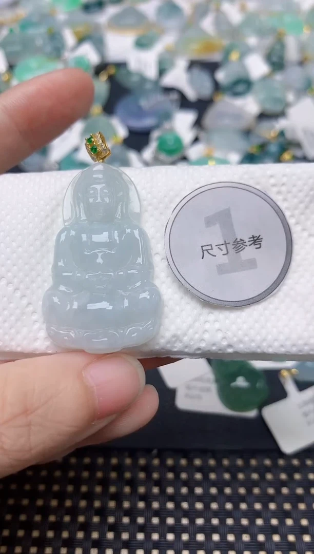 颈饰未镶嵌翡翠天然缅甸A货翡翠
