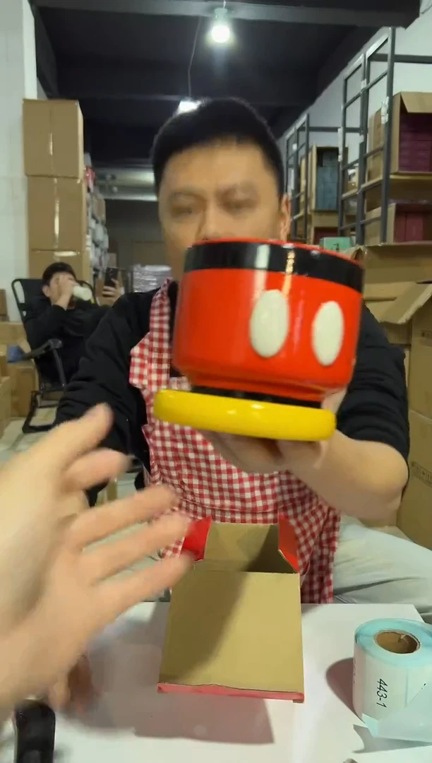 【闪购商品】杯原盒米奇花盆 陶瓷材质