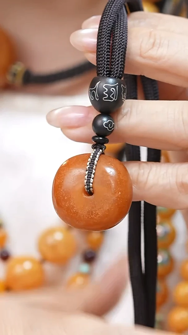 蜜蜡颈饰未镶嵌8855天然蜜蜡珠宝奇石云端妖孽石膏蜡全部保真