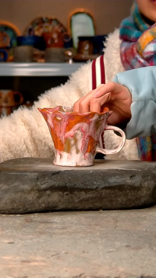 【闪购商品】199高温釉下手工同款，微波炉烤箱可进