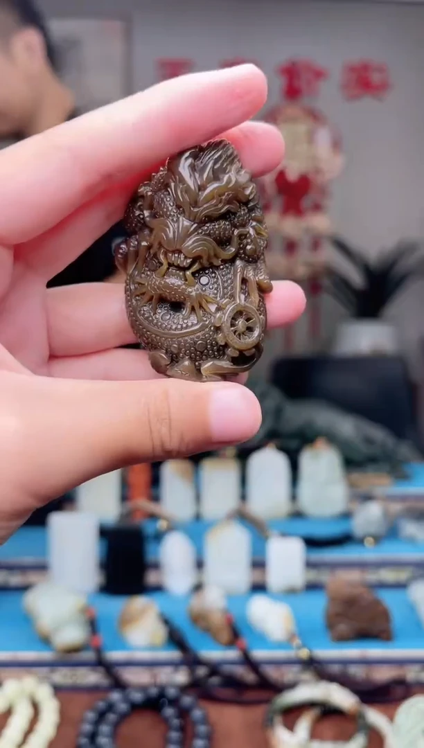 和田玉未镶嵌挂件1