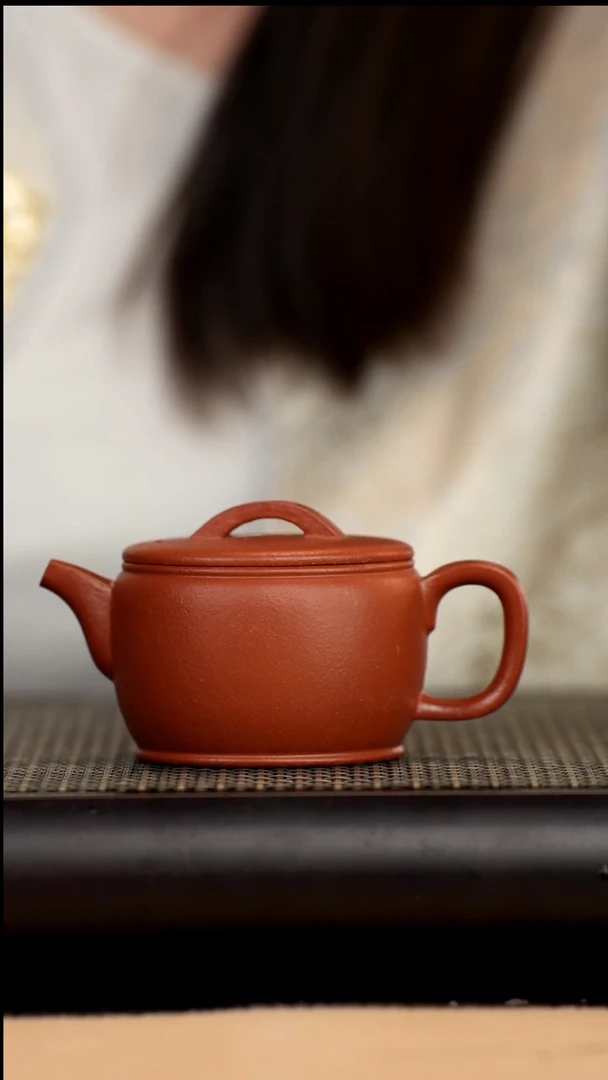 茶壶紫砂橘皮朱泥光速汉瓦