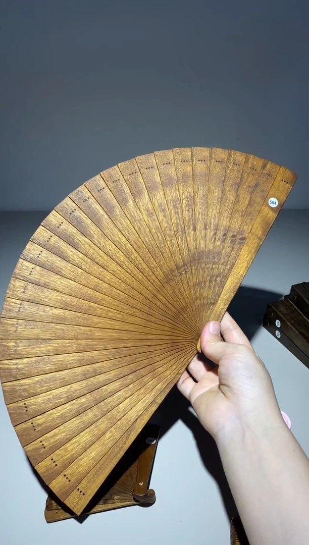 金丝楠21cm金丝楠木小叶桢楠扇584