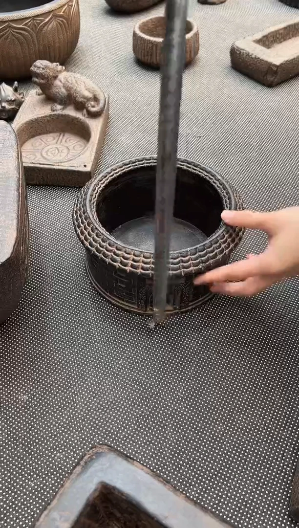 陶土振城楼火山泥