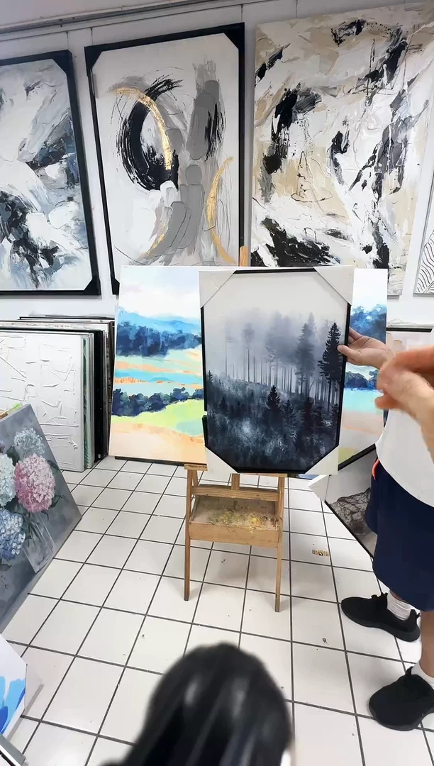 168现代艺术装饰画油画40cm*60cm