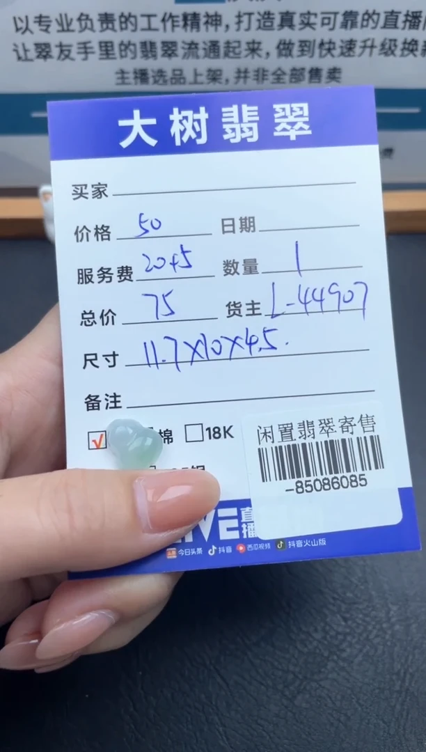 翡翠裸石未镶嵌挂件多人-85086085
