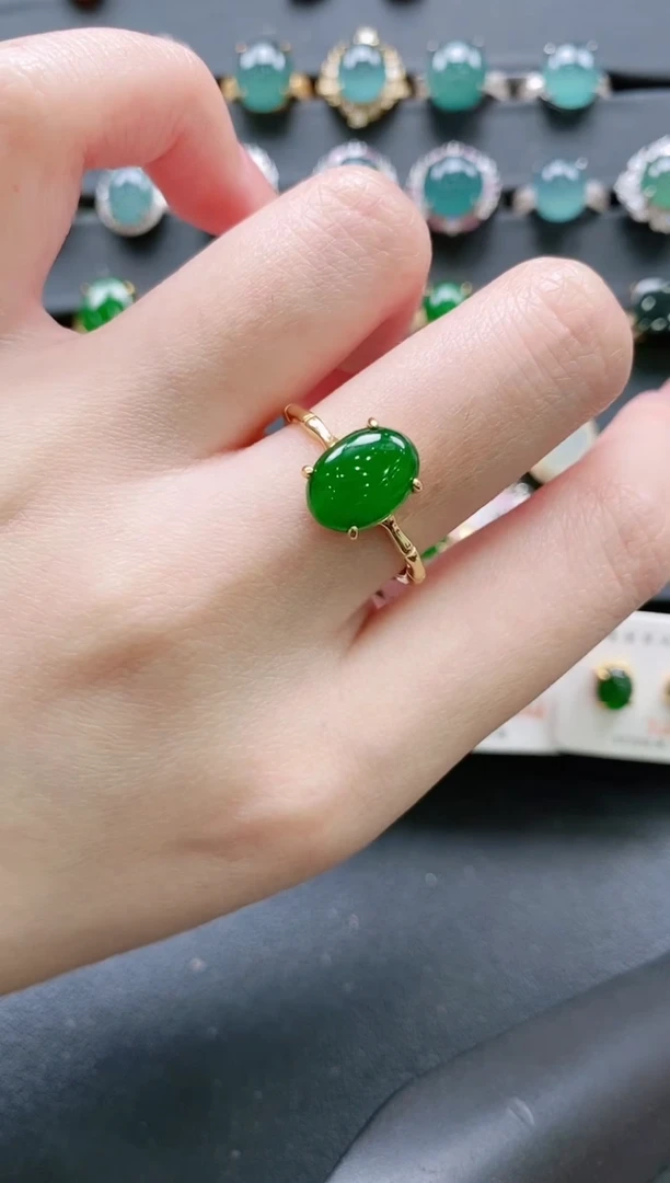 【闪购商品】翡翠戒指银S925镶嵌11111111