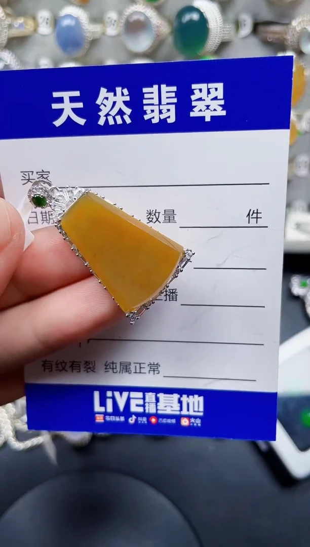 颈饰银S925镶嵌翡翠132
