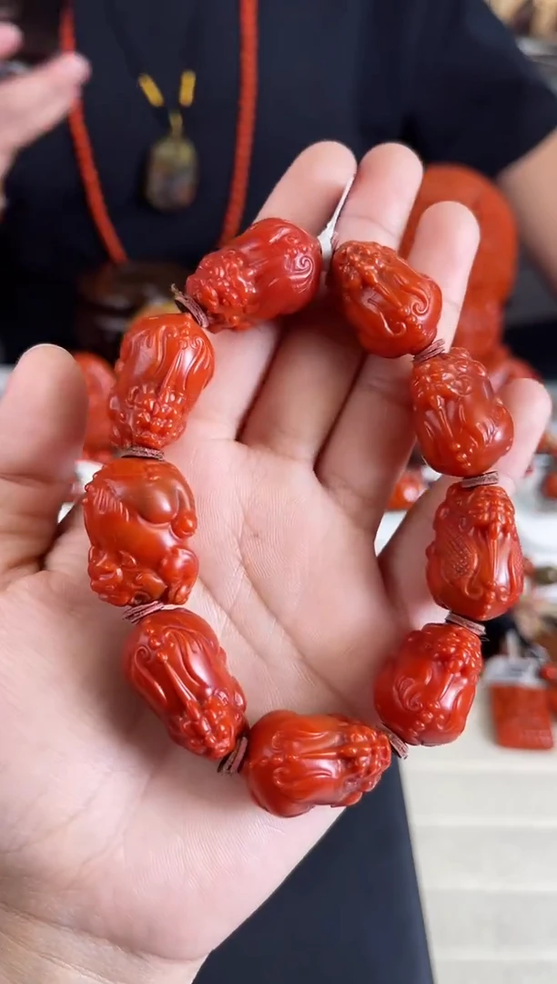 未镶嵌瓦西貔貅手串17+南红玛瑙（多样式发其一）