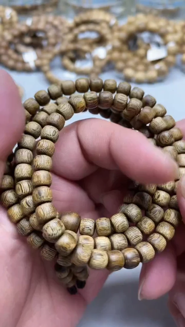 【闪购商品】沉香手串莺歌绿老型长串0.7多样性发其一