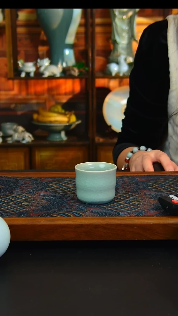 瓷片原矿汝瓷福利单杯