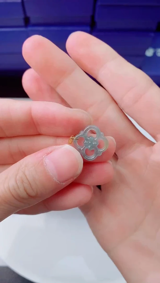 【闪购商品】翡翠颈饰18K金镶嵌