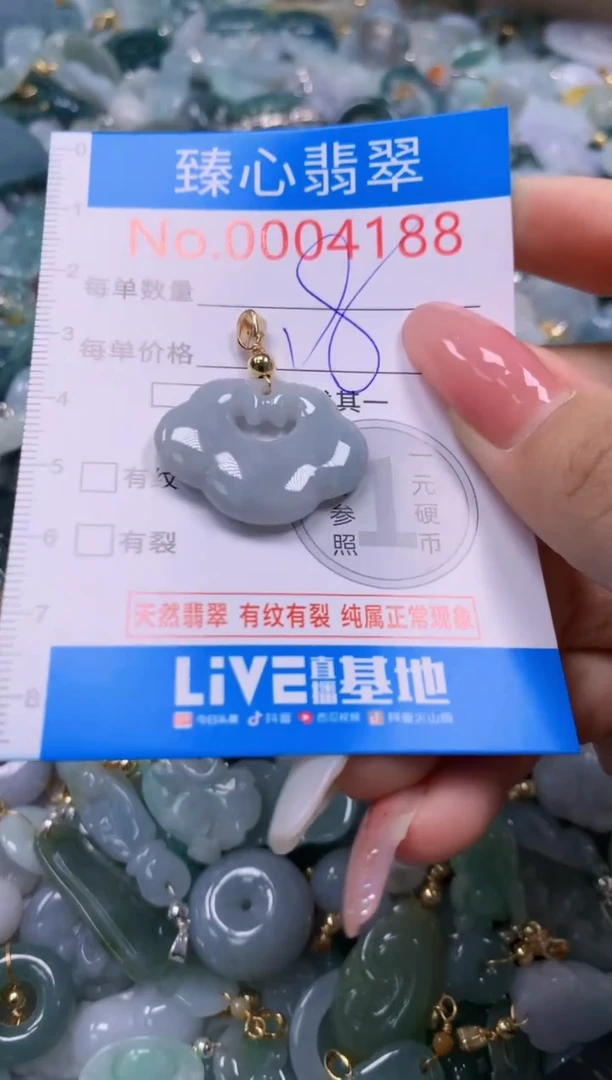 翡翠未镶嵌颈饰4188