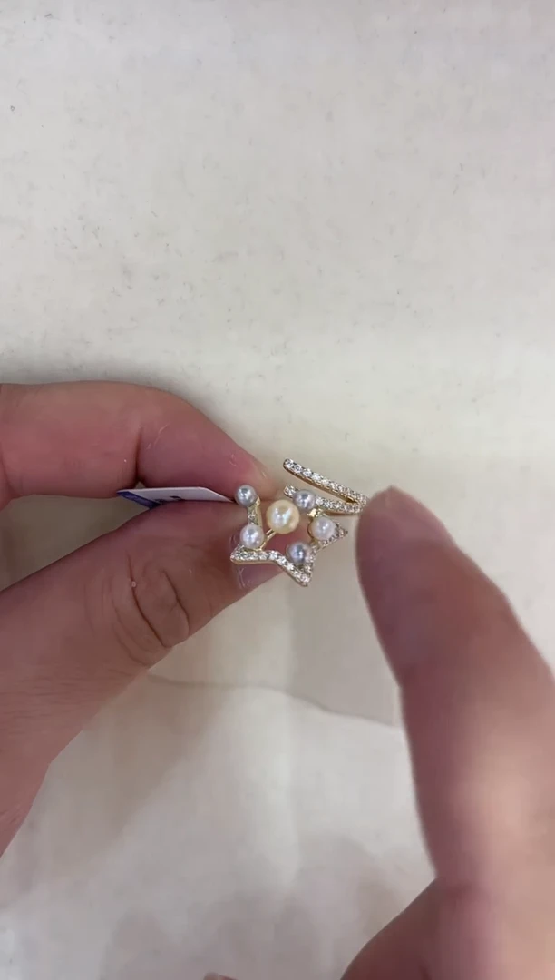 海水珍珠未镶嵌戒指非基地不带证书