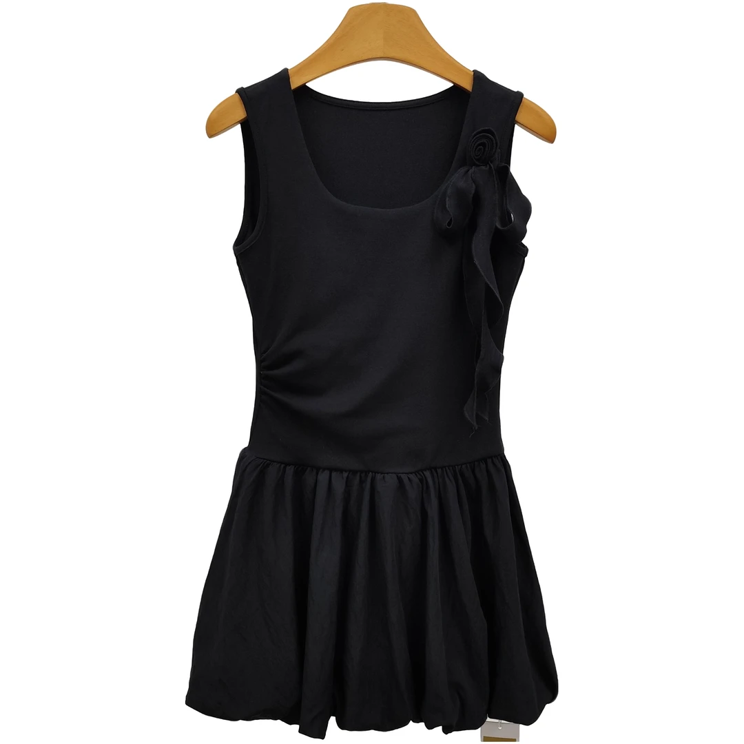 YITONG/倚桐2025夏季时尚休闲花苞背心连衣裙（L5622918）