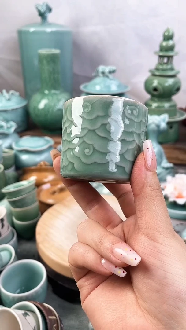 全手抽奖 特价 微瑕 慧仙青瓷 不退换货