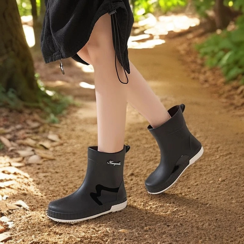 新款爆红雨鞋女成人百搭中筒水靴女士工作雨靴赶海水鞋胶鞋女