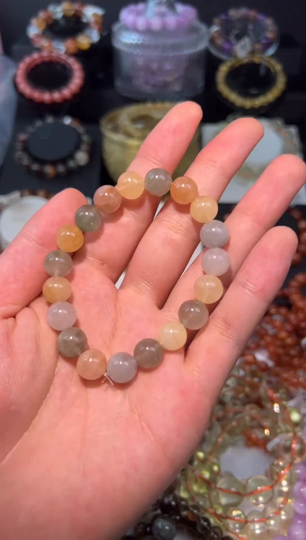 水晶手串未镶嵌多宝兔毛10mm+