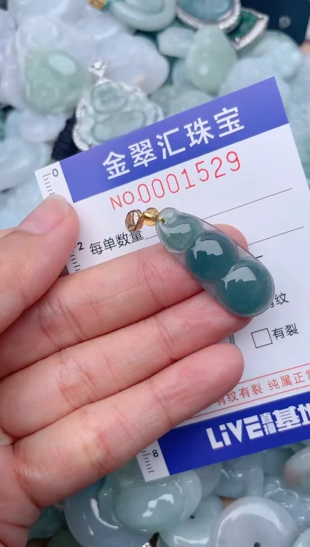翡翠未镶嵌颈饰1529