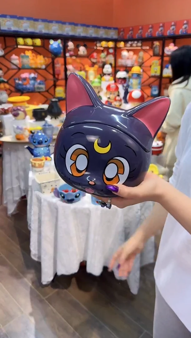 瓷片@@露娜猫陶瓷储物罐