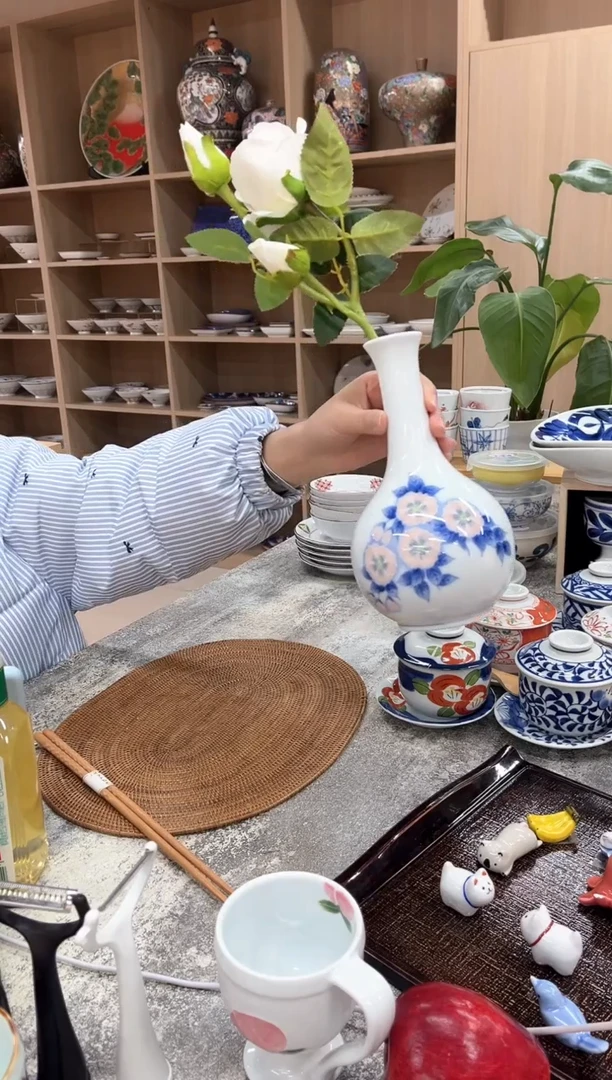 【闪购商品】瓷片レトロ中コップ　梨