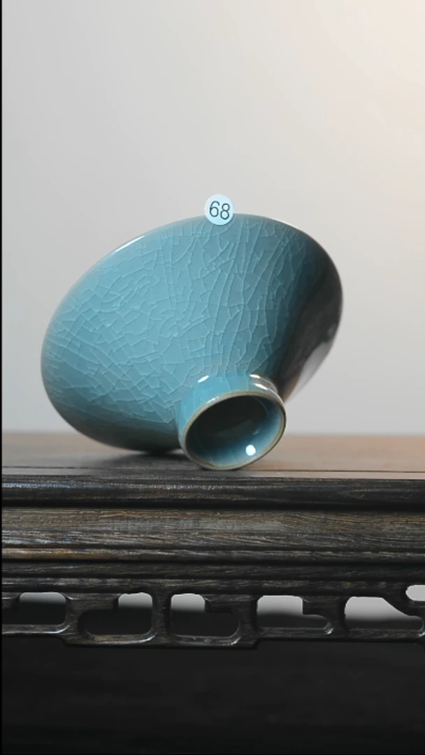 68号手工斗笠杯全品清凉寺汝瓷