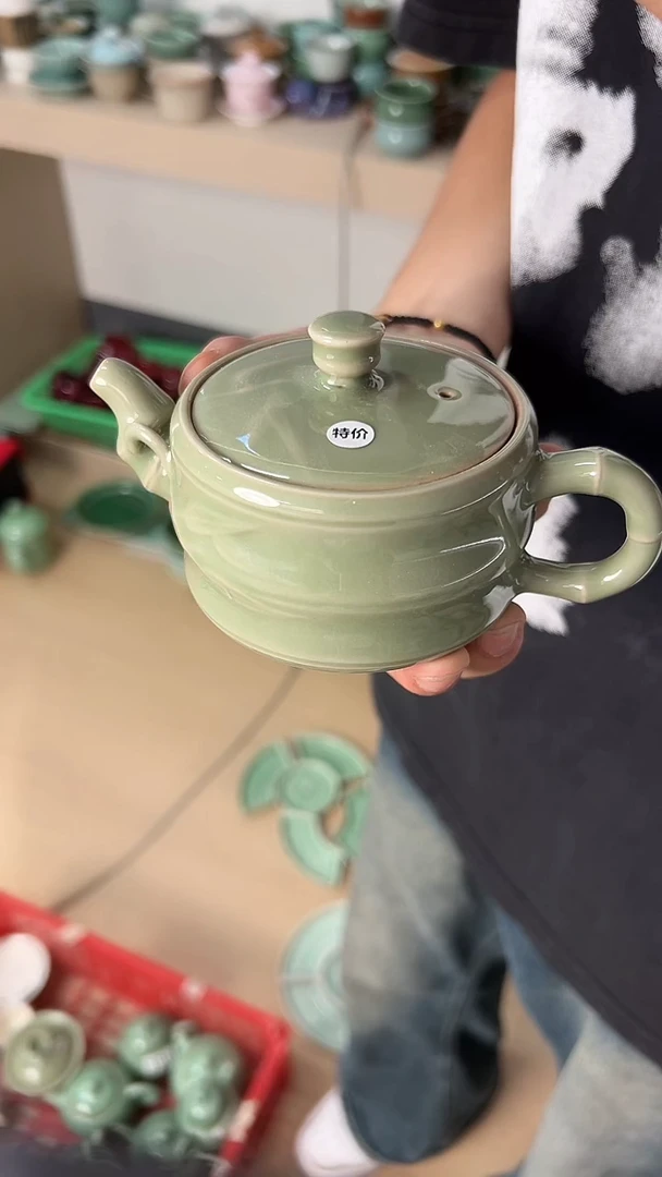 龙泉云间青瓷小米茶器