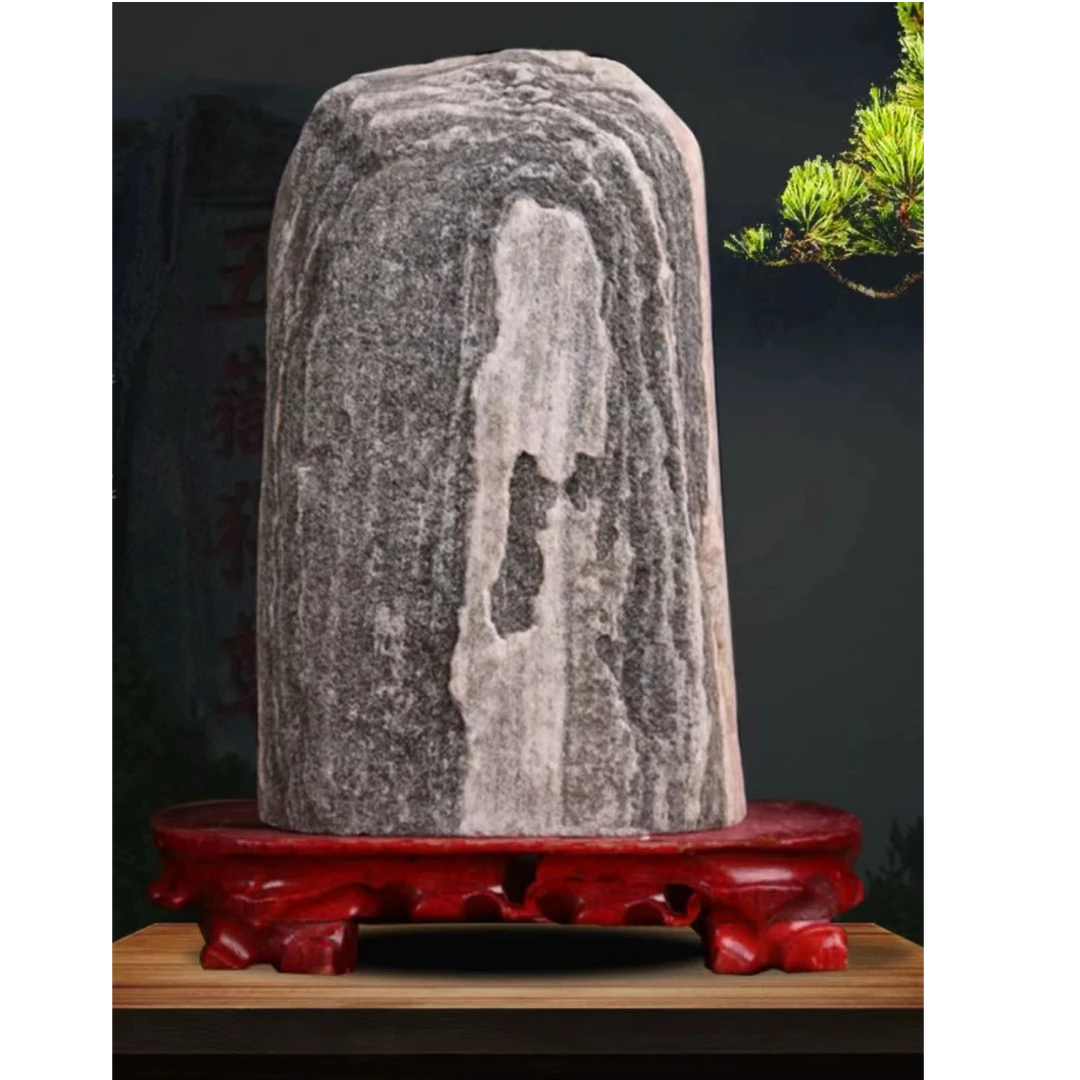 戈壁观景石手把件奇石