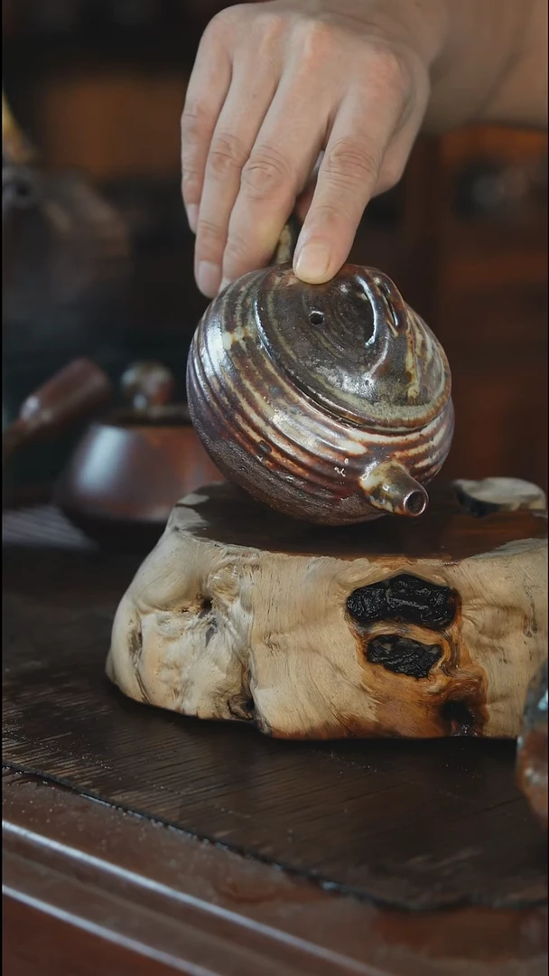 紫砂全手工汉瓦壶